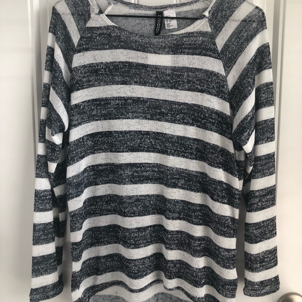 NWT - H&M Divided Striped Sweater - Navy/White